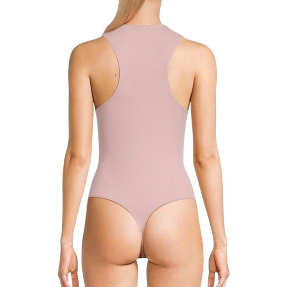 Free People NWT Keep It Going Cutout Bodysuit Women's Pink Size XL Racerback - Picture 2 of 10